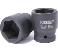 Головка ударная Forcekraft 22мм (6 граней), 3/4 FK-46522(16187)