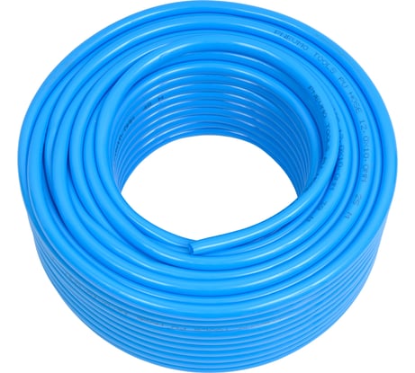 Трубка полиуретановая синяя PI TOOLS PU12-10-50, бухта 50 м, прямая до 8 бар, Арт. 1536