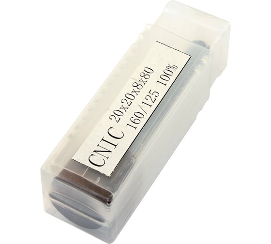 Головка алмазная цилиндрическая CNIC d20,0x8х20x80мм AWГЦ SSD-2АС4 160/125 100 В2-01 с хвостовиком 51657