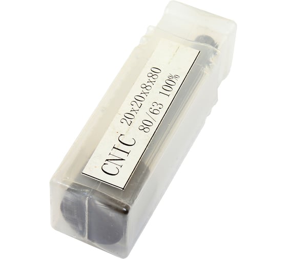 Головка алмазная цилиндрическая CNIC d20,0x8х20x80мм AWГЦ SSD-2АС4 80/63 100 В2-01 с хвостовиком 51654
