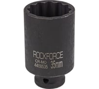 Головка ударная Rockforce глубокая 35мм (12 граней), 1/2 RF-4488535(54989)