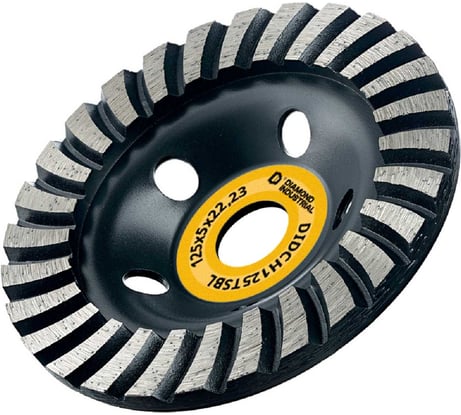 Чашка алмазная Diamond Industrial Turbo Concrete Black Version 125*5*22,23 DIDCH125TSBL