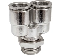 Фитинг цанга Y-обр., поворотный Cn-Y-1/2M-14 для полиуретана и пластиковых трубок PI TOOLS Арт. 1772