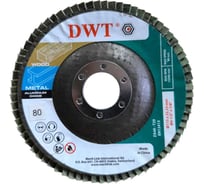 Круги лепестковые DWT 115x22.2мм, 80, A(GZ) дерево, металл DTFWP0007