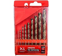 Набор сверл по металлу HIMBOLT с кобальтом 5% 1-10 мм 10 шт. (бокс) HB300