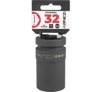 Головка ударная 6-гранная ARNEZI 32 мм, 1DR, Cr-Mo, удлиненная, на холдере R0500132