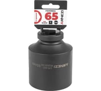 Головка ударная 6-гранная ARNEZI 65 мм, 1DR, Cr-Mo, удлиненная, на холдере R0500165