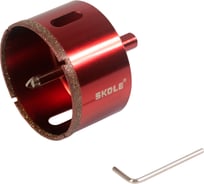 Коронка по керамике алмазная с центрирующим сверлом SKOLE (K15) 55 мм 055092