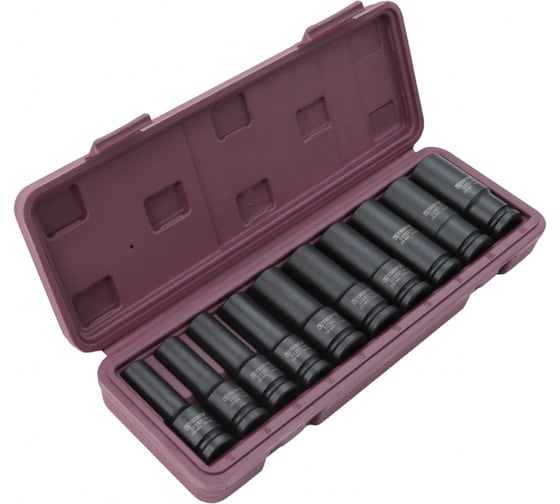 Набор головок торцевых ударных глубоких Thorvik S23S2110S 1/2DR, 10-24 мм, 10 предметов 054446
