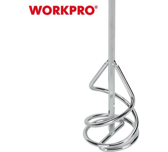 Миксер для краски и строительных смесей спиральный Workpro 80x400мм WP327001