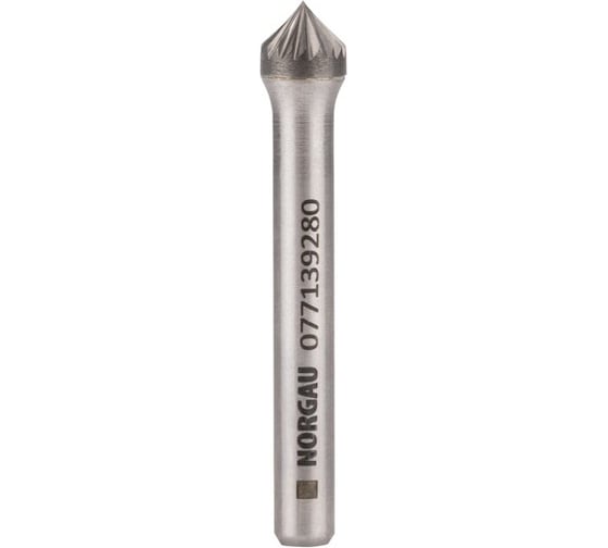 Бор-фреза твердосплавная NORGAU форма K (8x4мм; хвостовик 6 мм,SCM) 077139280