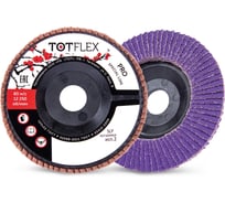 Круг лепестковый торцевой TOTFLEX PRO SLP 125x22 V P60 4631177699269