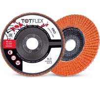 Круг лепестковый торцевой TOTFLEX PRO SLO 125x22 V P80 4631177699221