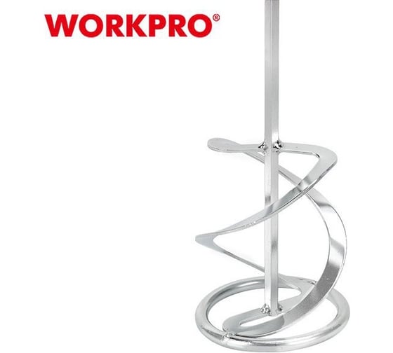 Миксер для краски и строительных смесей Workpro спиральный 120x600мм WP327002
