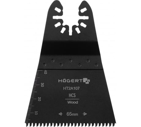Насадка для реноваторов по дереву HOEGERT TECHNIK 65x40 мм, зубцы 2,5 мм HT2A107