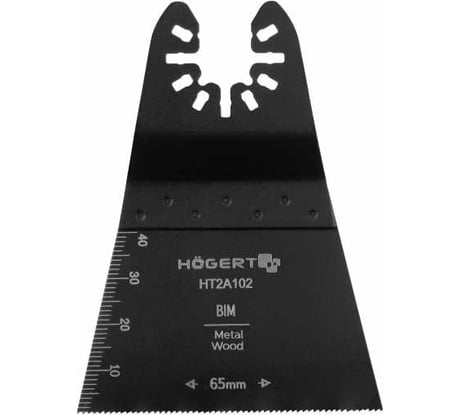 Насадка для реноваторов по металлу HOEGERT TECHNIK биметалл 65x40 мм, зубцы 1,2 мм HT2A102