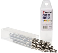 Сверло по металлу, индустриальное ZALTAR 10 шт, DIN 338, HSS-G, Тип N, 5xD, 6.50 мм ZA-73065-S10