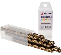Сверло по металлу, индустриальное ZALTAR 10 шт, DIN 338, HSS-E Co5, Тип VA, 5xD, 10.20 мм ZA-74102-S10