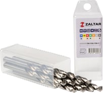 Сверло по металлу, индустриальное ZALTAR 10 шт, DIN 338, HSS-G, Тип N, 5xD, 8.00 мм ZA-73080-S10