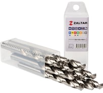 Сверло по металлу, индустриальное ZALTAR 10 шт, DIN 338, HSS-G, Тип N, 5xD, 10.20 мм ZA-73102-S10
