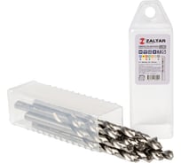 Сверло по металлу, индустриальное ZALTAR 10 шт, DIN 338, HSS-G, Тип N, 5xD, 5.00 мм ZA-73050-S10