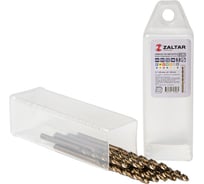 Сверло по металлу, индустриальное ZALTAR 10 шт, DIN 338, HSS-E Co5, Тип VA, 5xD, 3.30 мм ZA-74033-S10