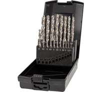 Набор сверл по металлу, индустриальных ZALTAR 19 пр., 1.0-10.0 мм x 0.5, DIN 338, HSS-G, Тип N, 5xD ZA-73161