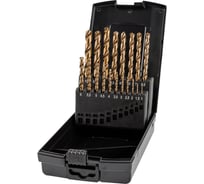 Набор сверл по металлу, индустриальных ZALTAR 19 пр., 1.0-10.0 мм x 0.5, DIN 338, HSS-E Co5, Тип VA, 5xD ZA-74161