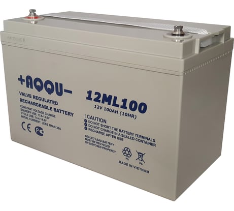 Батарея аккумуляторная AQQU для ИБП 12В, 100Ач 12ML100