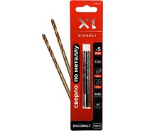 Сверло по металлу HIMBOLT 5.0 мм с кобальтом 5% 2 шт блистер HB104