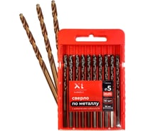 Сверло по металлу HIMBOLT 5.0 мм с кобальтом 5% 10 шт (бокс) HB204