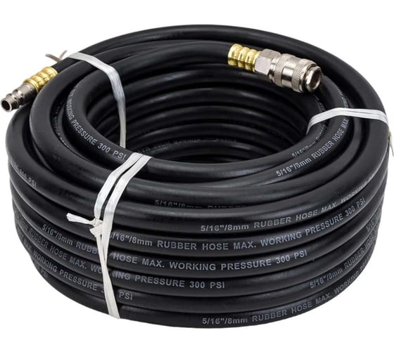 Шланг резиновый PI TOOLS с быстроразъёмными соединениями 17x10 - 15м 1420