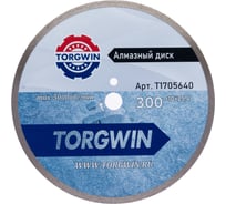 Диск алмазный отрезной сплошной по камню и керамике TORGWIN 300x25.4/10x3.2 мм Сold press Standard T1705640