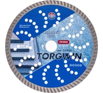 Диск алмазный отрезной TORGWIN сплошной Турбо по железобетону и камню 180x22.2/10x2.6 мм Сold press Professional T1419613