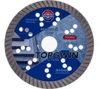 Диск алмазный отрезной TORGWIN сплошной Турбо по железобетону и камню 125x22.2/10x2.0 мм Сold press Professional T1545508