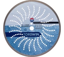 Диск алмазный отрезной сплошной TORGWIN Турбо по строймат. 350x25.4/10x3.4мм Сold Press Standard T1312302