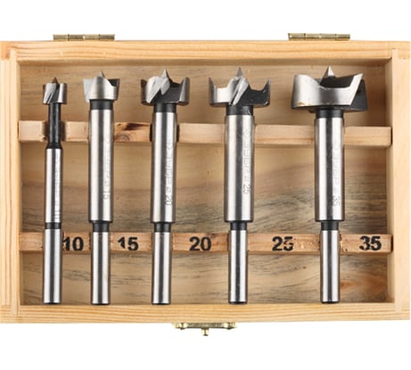 Набор сверл Форстнера по дереву (5 шт.) Зубр 2994-H5