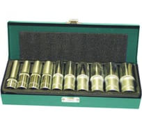 Комплект глубоких торцевых головок 1/2"DR 10-24 мм Jonnesway S04HD411S