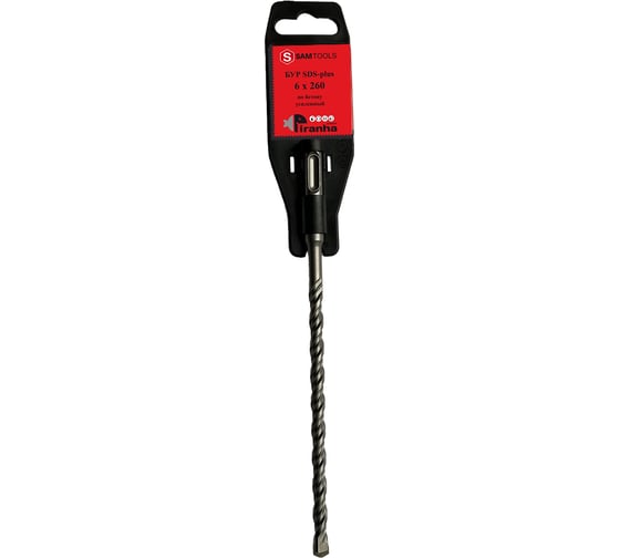 Бур по бетону SAMGRUPP SDS-plus 6x260 PIRANHA SAMC-008206260