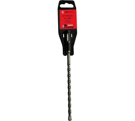 Бур по бетону SAMGRUPP SDS-plus 6x160 PIRANHA SAMC-008206160