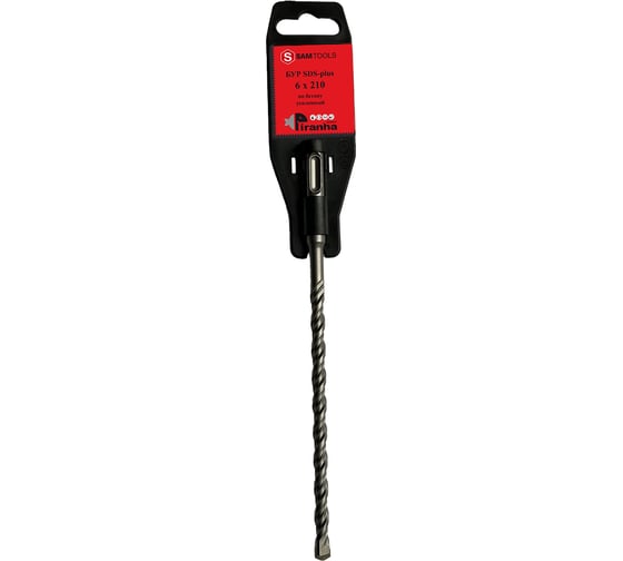 Бур по бетону SAMGRUPP SDS-plus 6x210 PIRANHA SAMC-008206210