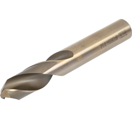 Сверло из быстрорежущей стали YG-1 Straight Shank HSSCo8 DIN 1897 с цилиндрическим хвостовиком, укороченное D2107210 1