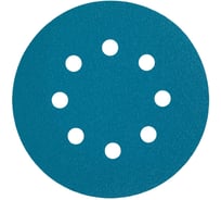 Диск Hanko BF353 Blue Film 125 мм, 8 отв., Р150, 100 шт BF353.125.8.0150