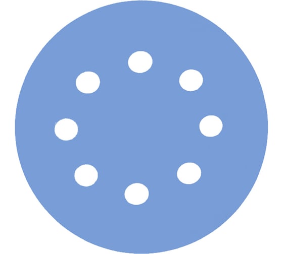 Диск Hanko BF353 Blue Film 125 мм, 8 отв., Р320, 100 шт BF353.125.8.0320 1