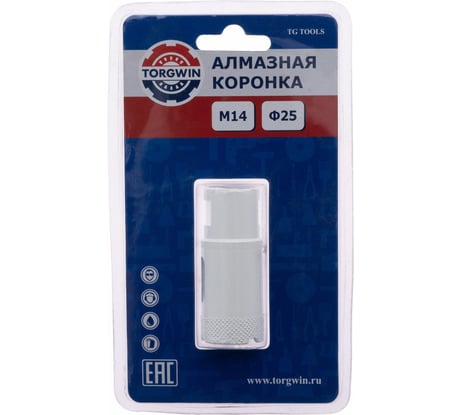Коронка алмазная TORGWIN M14 для УШМ 25 мм T1830146
