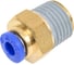 Фитинг 4 мм с наружной металлической резьбой R1/4" CDC Pneumatics PC 0402 2