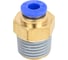 Фитинг 4 мм с наружной металлической резьбой R1/4" CDC Pneumatics PC 0402 3