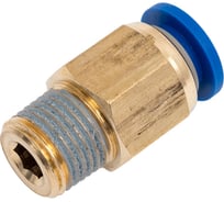 Фитинг 6 мм с наружной металлической резьбой R1/8" CDC Pneumatics PC 0601