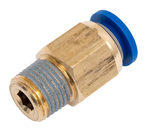 Фитинг 6 мм с наружной металлической резьбой R1/8" CDC Pneumatics PC 0601 1