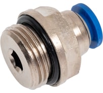 Фитинг 6 мм с наружной металлической резьбой G3/8" CDC Pneumatics PC 06G03